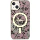 Guess iPhone 14 Case Flower MagSafe, Pink