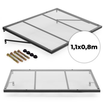 MultiGarden Entrance Door Canopy 113x80 cm Awning with UV Protection