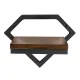 ModernHome Wall Mounted Plant Shelf Diamond Shaped Floating Shelf for Indoor Plants Loft