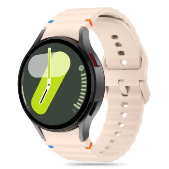 Tech-Protect Silicone Sport Strap for Samsung Galaxy Watch 4 / 5 Pro 6 7 FE - pink