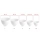 Silicone Mixing Bowl S for Cosmetic Masks, white
