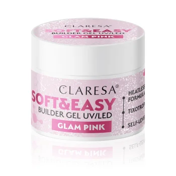 Claresa Soft&Easy Builder Gel, Glam Pink, 90g