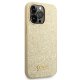 Guess Glitter Script Case for iPhone 14 Pro Gold