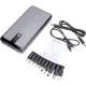 Power Bank 25200mAh PD60W QC3.0 2x USB-C USB-A DC with 10 Connectors