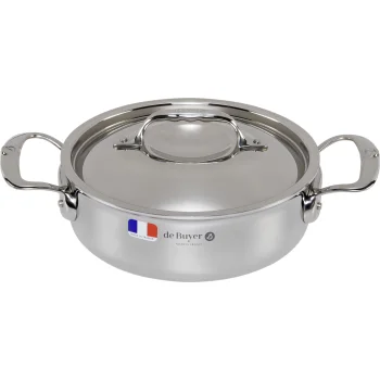 De Buyer Affinity Low Saucepot with Lid 20 cm 1.7 l