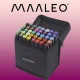 Dual Tip Alcohol Art Markers Set of 40 with Case MAALEO 24102