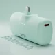 SBS EcoPower 5000 mAh 10W Power Bank with Built-in USB-C Connector - Green