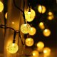 Outdoor Garden Christmas Lights 30 LED with Solar Battery, Warm White