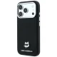 Karl Lagerfeld Grained Choupette Head Metal MagSafe Case for iPhone 17 Pro Max / 18 Pro Max - Black