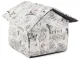 Collapsible Pet House Bed for Dogs and Cats L, Beige