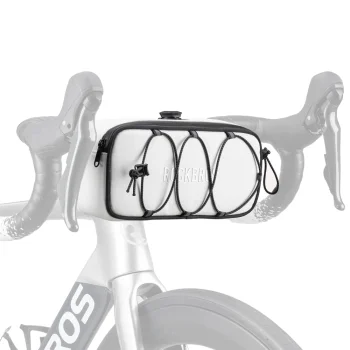 Rockbros TL001 Road to Sky 1.9L Waterproof Handlebar Bike Bag - White