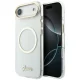 Guess IML Script Metal MagSafe Case for iPhone Air, Clear