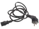 Maclean MCTV-691 Power Cable, EU to IEC C13, 3-Pin, 1.5m