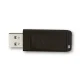 Verbatim Store n Go Slider USB Flash Drive, 64 GB, USB 2.0, Black