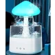 Ruhhy Air Humidifier with Night Light and Rain Effect, 450 ml, White