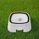 Floating No-Spill Pet Bowl, 1 L, White/Grey