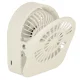 Wireless Desk Fan with Clip, USB, 3 Speeds, 11.5 cm, White