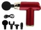 Mini Massage Gun with 4 Attachments, Red