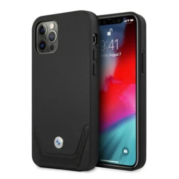 BMW iPhone 12 Pro Max Case Perforate, Black
