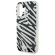Karl Lagerfeld iPhone 16 Case IML Zebra Pattern & Cord, Black