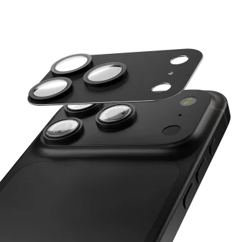 Etteri Full Camera Lens Protector for iPhone 17 Pro, Black