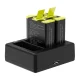 Telesin 3-slot charger for GoPro Hero 9 / Hero 10 + 2 batteries (GP-BTR-903-B)