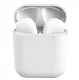 Brainz 38511 Wireless Bluetooth Earbuds with Microphone, White