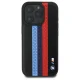 BMW M Performance Tricolor Printed Stripes MagSafe case for iPhone 16 Pro - black