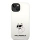 Karl Lagerfeld iPhone 14 Plus Case Silicone Ikonik Choupette MagSafe White