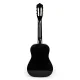 ECOTOYS Large Wooden Kids Guitar with 6 Strings, Black