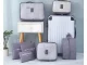 Packing Cubes for Suitcases, Set of 6 Travel Organizers, Grey