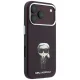Karl Lagerfeld Smooth Ikonik Sketch MagSafe dėklas iPhone 18 Pro Max / 17 Pro Max, bordo