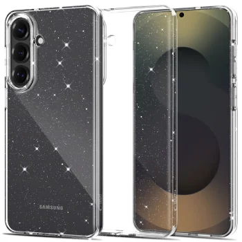 Tech-Protect FlexAir Case for Samsung Galaxy S26, Clear and Glitter