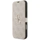 Guess Book 4G Metal Logo Folio Case for iPhone 17 Pro Max Pink