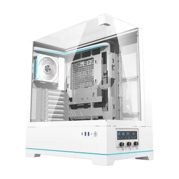 Darkflash DY450 PRO PC Case with 1 Fan, White
