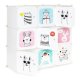 ModernHome 9-Cube Modular Storage Organizer for Kids, White