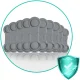 Ricokids 798301 Cabinet and Drawer Safety Locks, 10 pcs, Grey