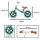Trike Fix Balance Ultra Light Balance Bike, Turquoise
