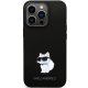 Karl Lagerfeld iPhone 13 / 13 Pro Case Silicone Choupette Metal Pin, Black