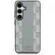 DKNY Leather Checkered Pattern MagSafe Case for Samsung Galaxy S25 taupe
