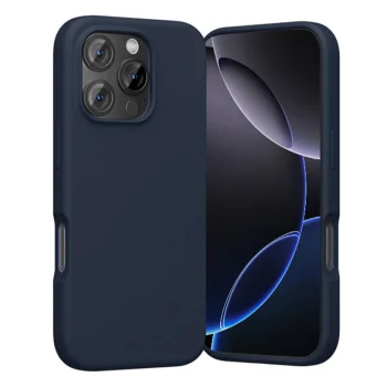 Vention Liquid Silicone Case with MagSafe for iPhone 16 Pro, Blue
