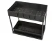 Pull-out Spice and Accessory Organizer, 2 Shelves, Black