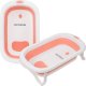 Nicekids Folding Baby Bathtub, Pink/White