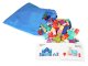 ECOTOYS Educational Wooden City Building Blocks Set with Play Mat 121 Pcs