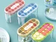 Silicone Ice Cube Tray with Lid and Storage Bin for Freezer
