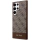 Samsung Galaxy S23 Ultra (SM-S918) Guess 4G Stripe Collection Case Cover (GUHCS23LG4GLBR), Brown