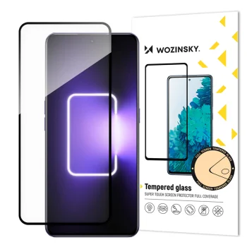 Wozinsky Full Glue Tempered Glass for Realme GT Neo 5 / GT3 9H Black Frame