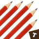 Bigstren Carpenter Square 30x30cm with 5 Pencils, Black