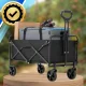 Large Folding Wagon Cart for Camping and Beach, 100 kg Capacity