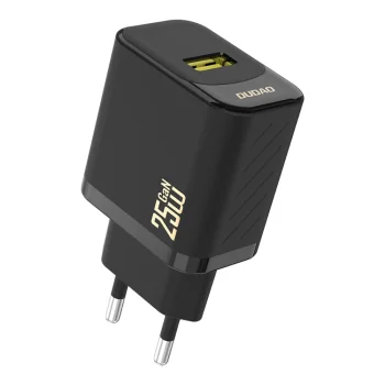 Dudao A27S 25W GaN USB-A Wall Charger - Black